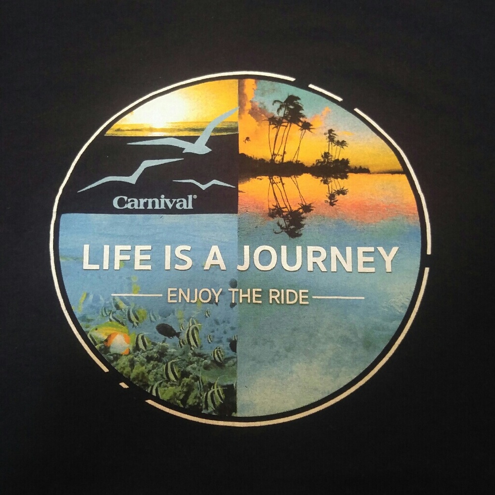 XL blue Carnival Cruise T-shirt